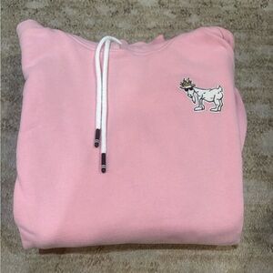 GOAT USA Pink Hoodie with Embroidered Goat